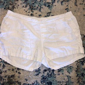 White Linen Shorts